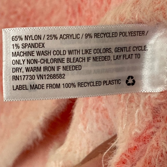 Ombre Peachy Pink crop sweater sz M 6-8 - Picture 6 of 9